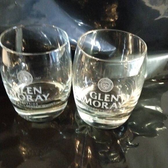 2 Glen Moray Scotch Whiskey Rocks Glasses - Picture 5 of 8